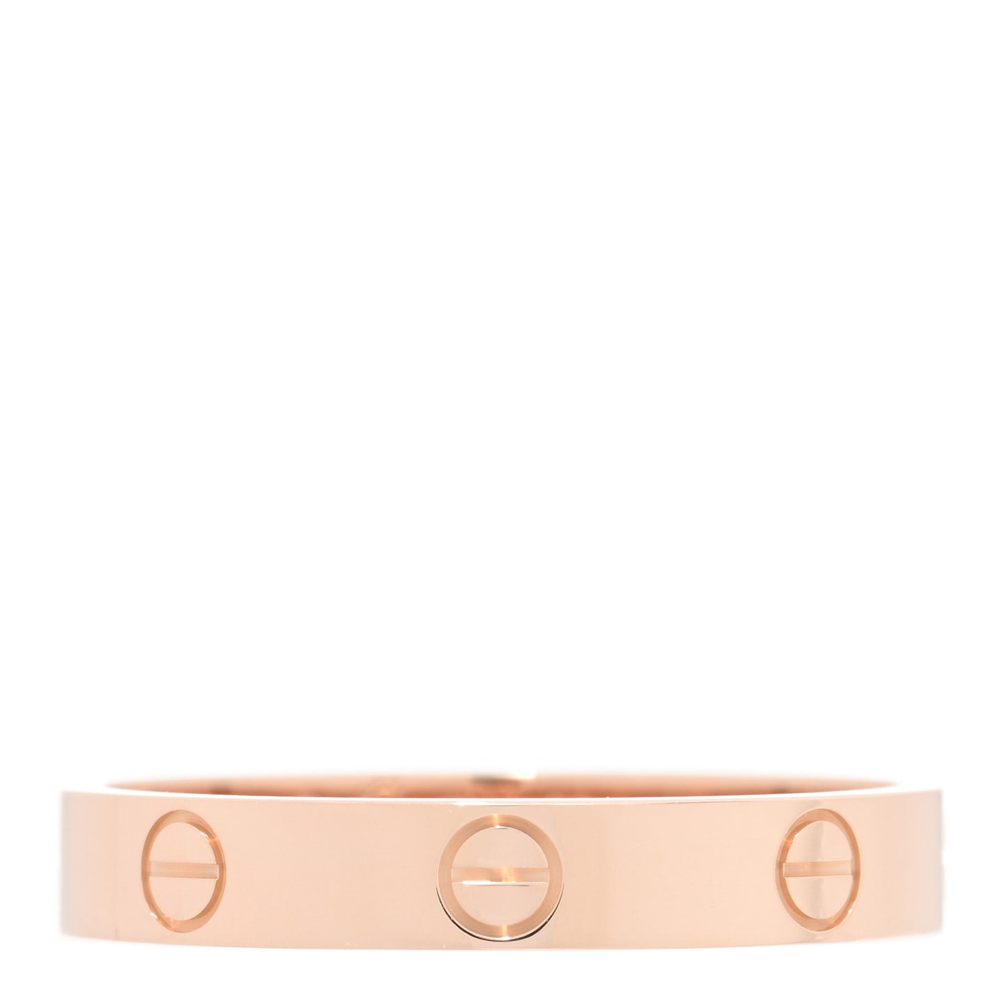 18K Pink Gold 3.5mm LOVE Wedding Band Ring 60 9.25