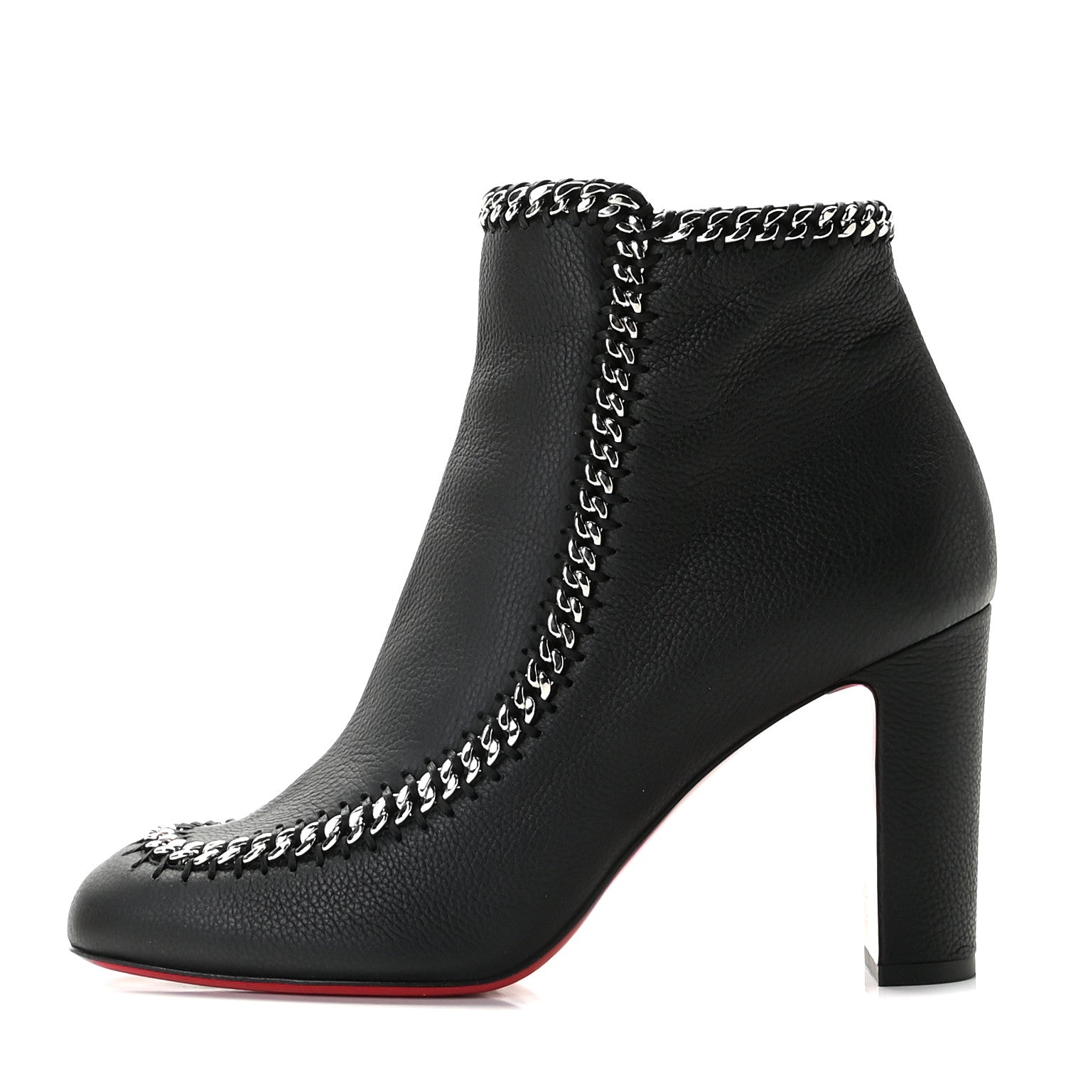 Christian Louboutin Calf Morphee Catenabontina 85 Booties 39.5 Black 1 of 9