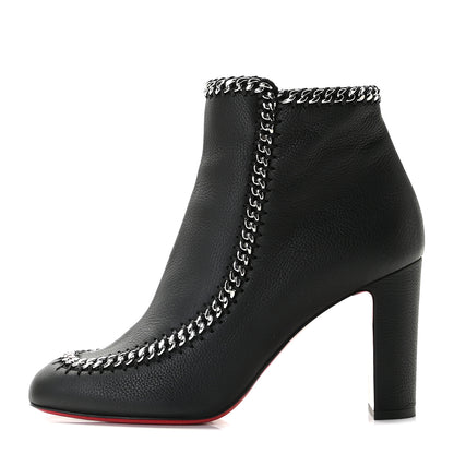 Christian Louboutin Calf Morphee Catenabontina 85 Booties 39.5 Black 1 of 9