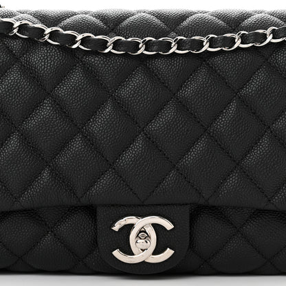 Chanel Caviar Quilted Jumbo Easy Flap Black 8 of 10