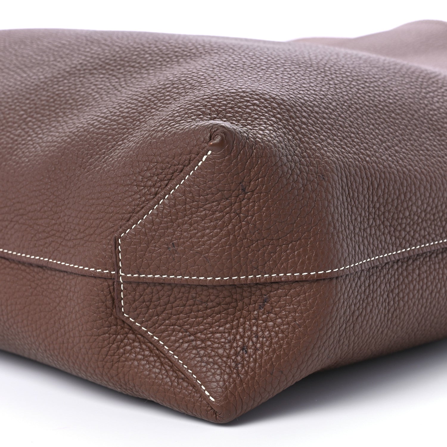 Hermes Taurillon Clemence Double Sens 45 Reversible Tote Marron D'Inde Tosca 15 of 15