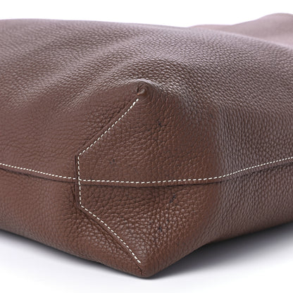Hermes Taurillon Clemence Double Sens 45 Reversible Tote Marron D'Inde Tosca 15 of 15