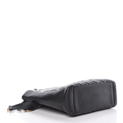 Chanel Caviar Quilted Petit Shopping Tote PST Black 4 of 9