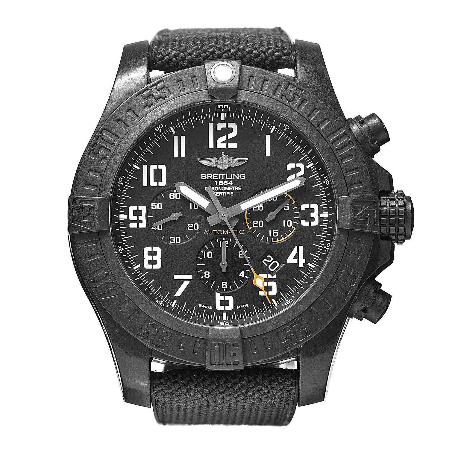 Breitling Breitlight Canvas 50mm Avenger Hurricane 12H Automatic Watch Volcano Black XBO170 1 of 10