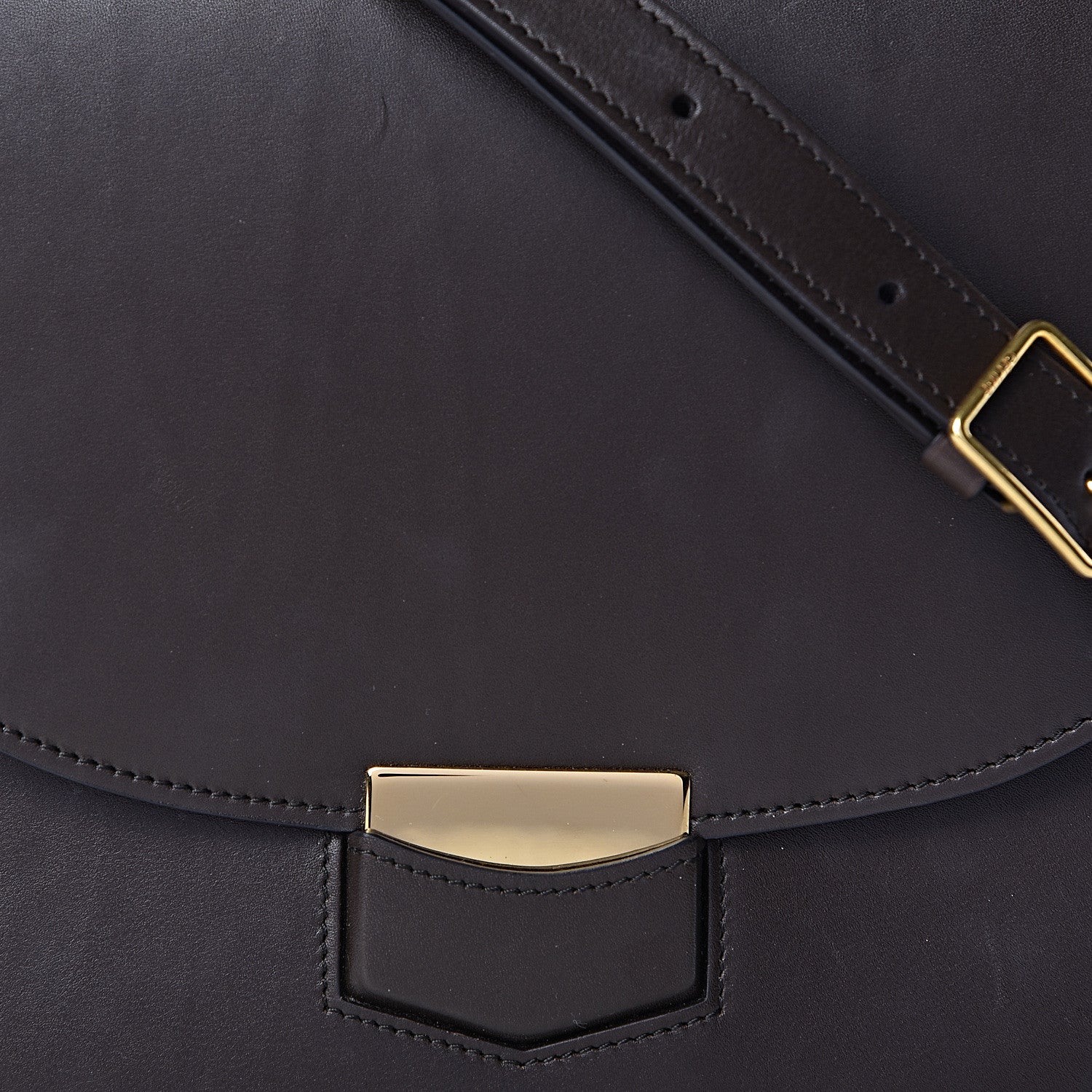 Celine Supersoft Calfskin Medium Trotteur Wood 8 of 21