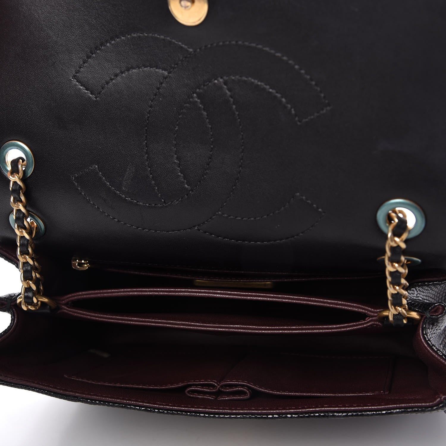 Chanel Lizard Coco Vintage Flap Black 6 of 11