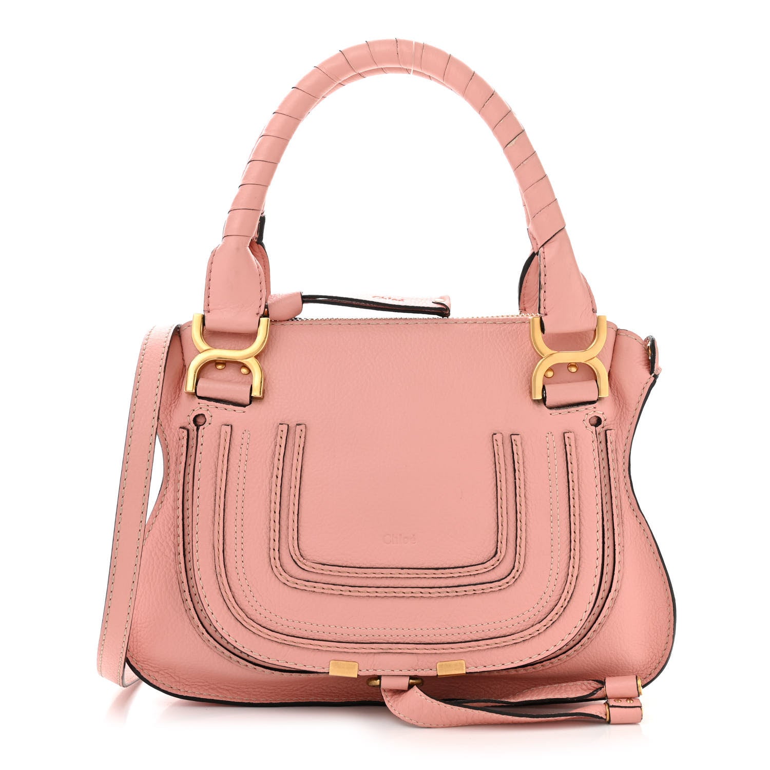 Chloe Calfskin Small Marcie Satchel Light Pink 1 of 11