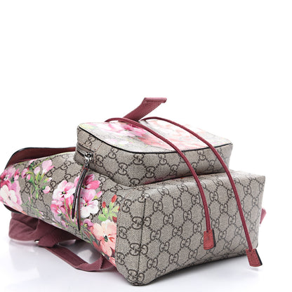 Gucci GG Supreme Monogram Blooms Small Single Buckle Backpack Beige Multicolor Dry Rose 3 of 10