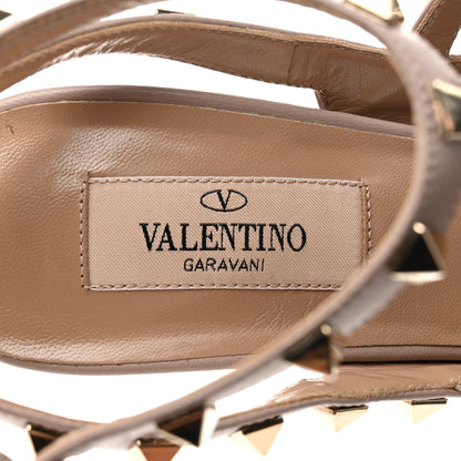 Valentino Garavani Patent Nappa Rockstud Ankle Strap 100mm Pumps 36.5 Poudre 6 of 11