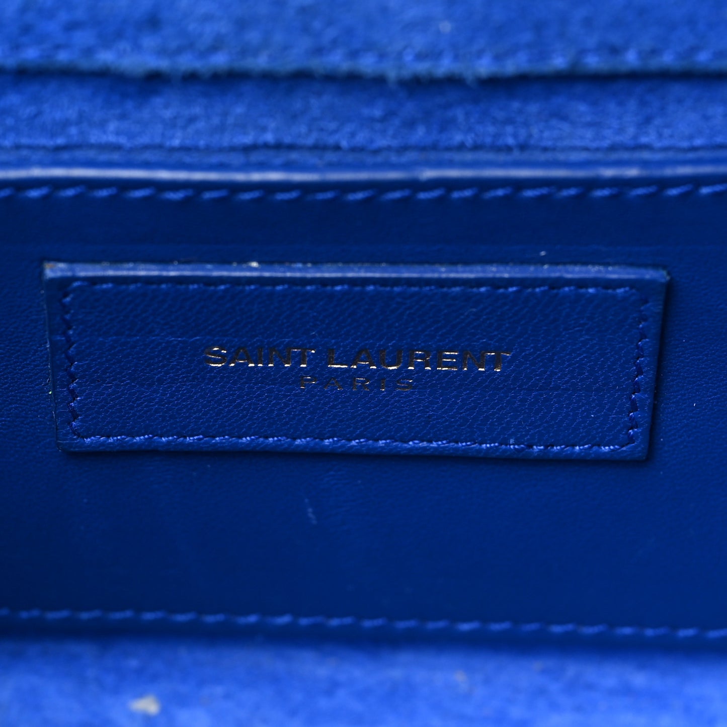 Grain De Poudre Small Classic Monogram Kate Satchel Royal Blue
