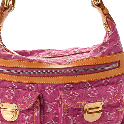 Louis Vuitton Denim Baggy PM Fuchsia 7 of 11