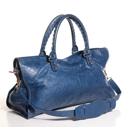 Balenciaga Agneau Giant 12 Rose Gold Hardware Part Time Bleu Cobalt 3 of 15