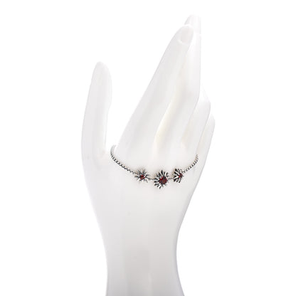 David Yurman Sterling Silver Garnet Starburst Bracelet 2 of 4