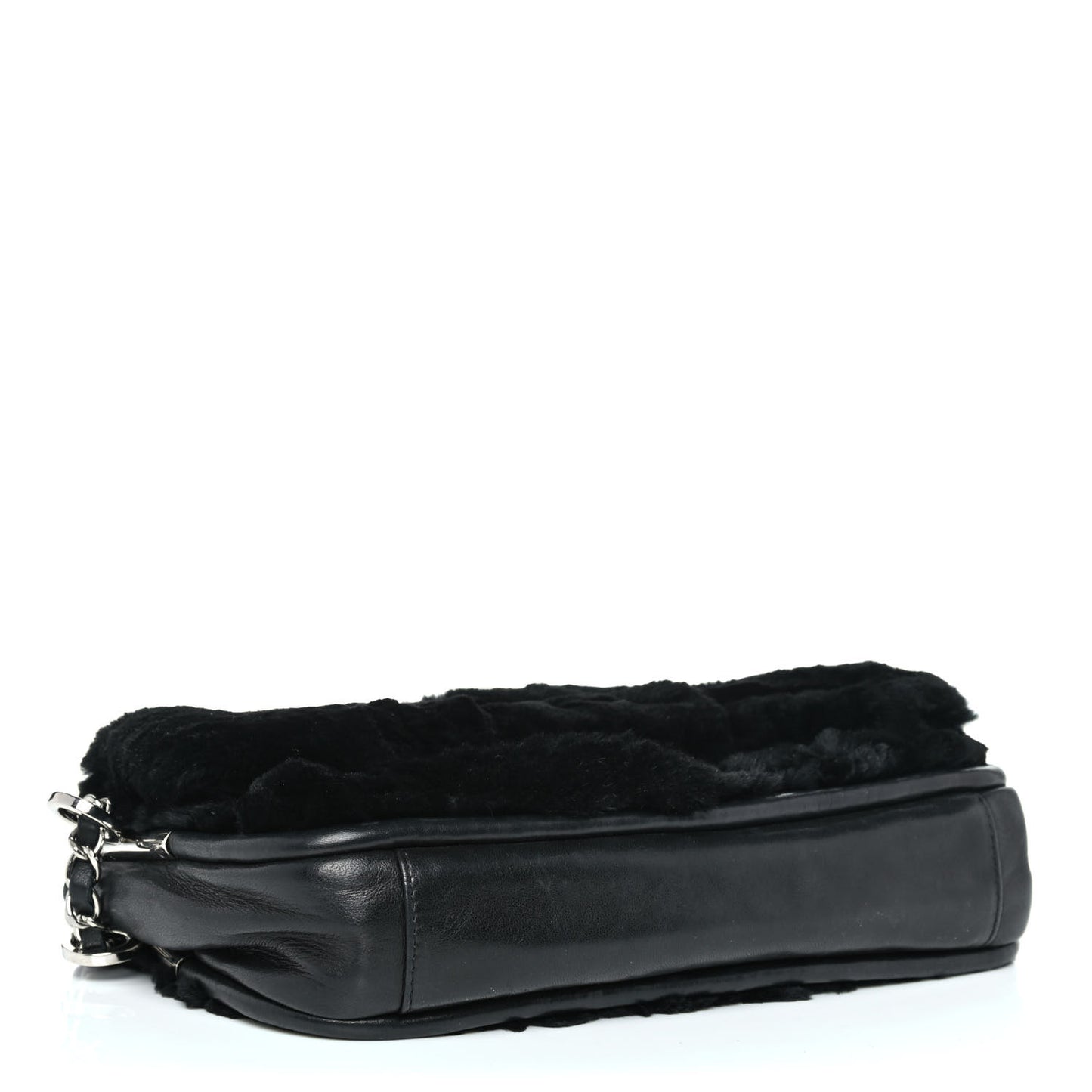 Rabbit Fur Flap Black