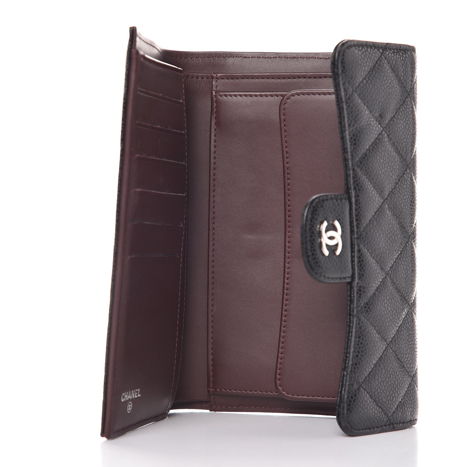 Chanel Caviar Quilted Large Flap Wallet Black 5 of 9
