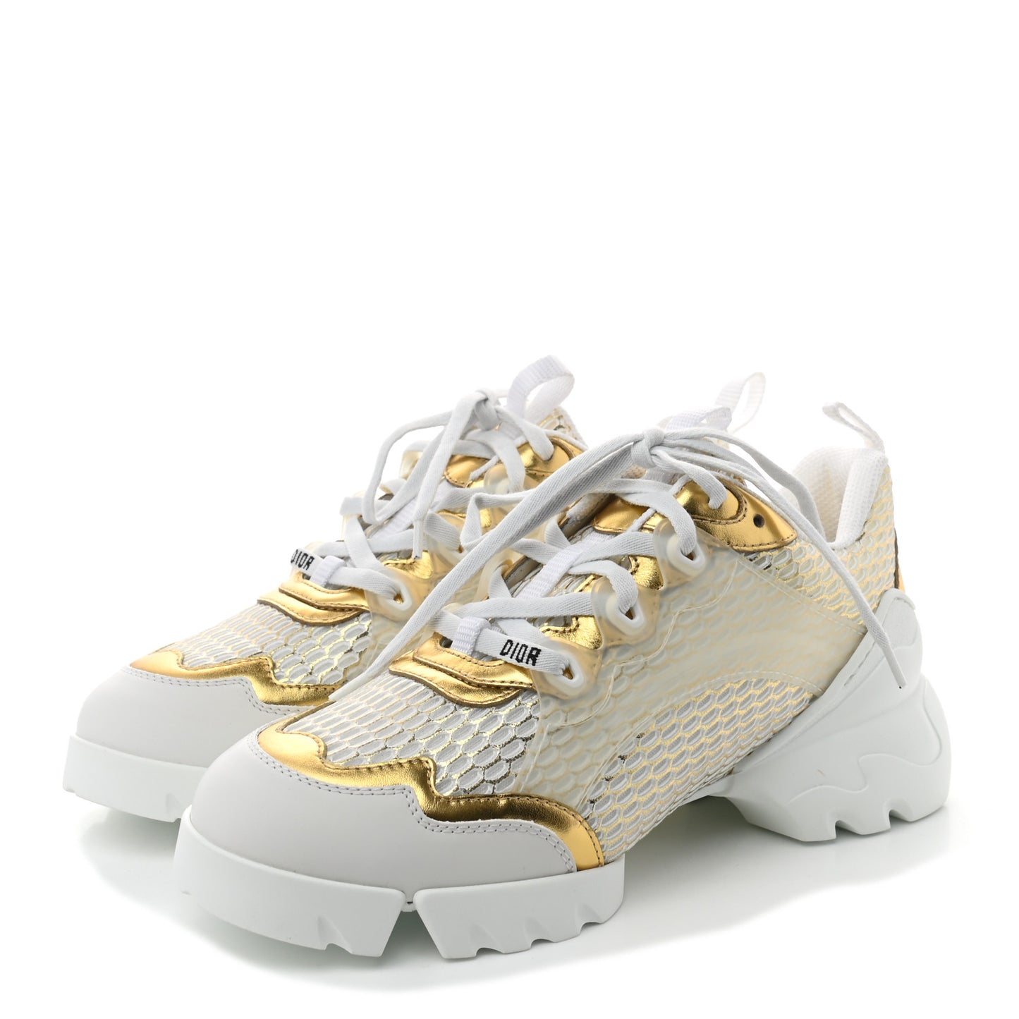 Mesh D-Connect Sneakers 37.5 Gold