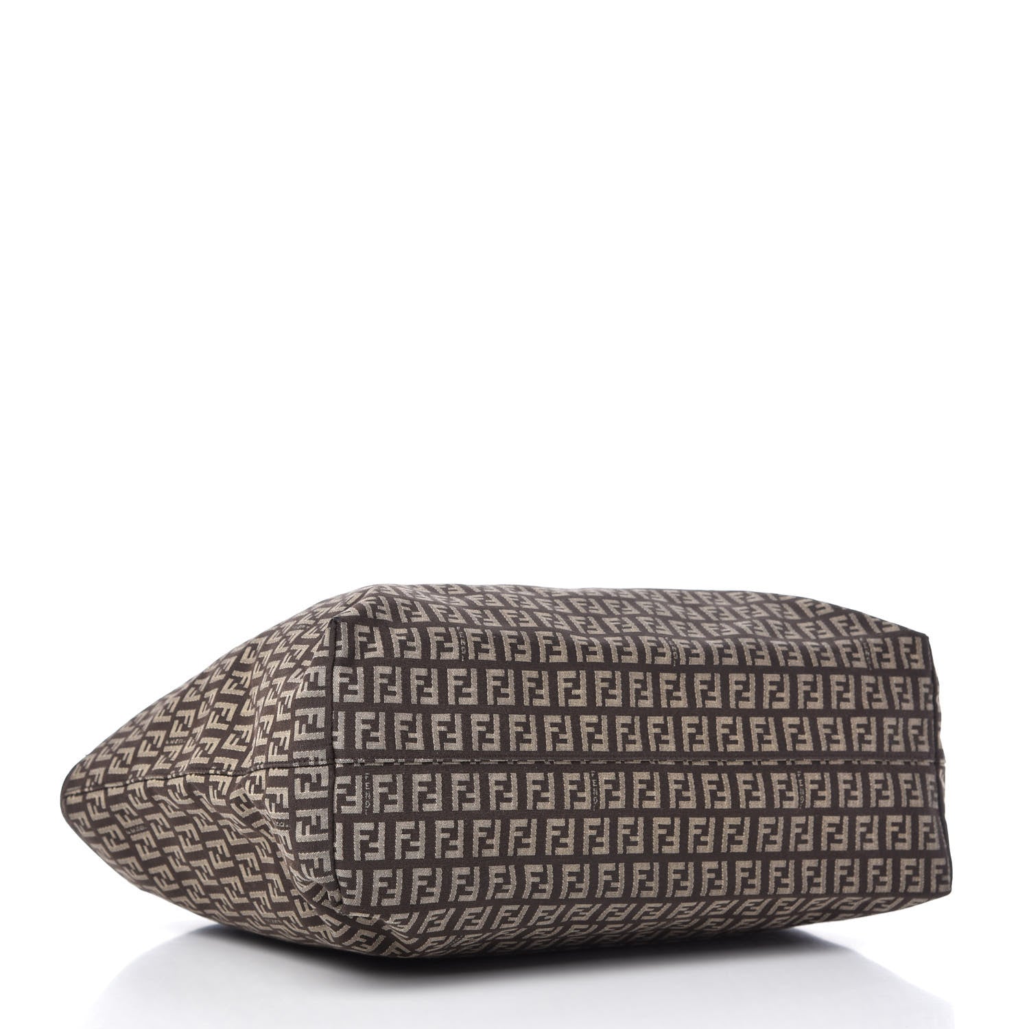 Fendi Zucchino Vitello Roll Tote Testa di Moro Beige 4 of 10