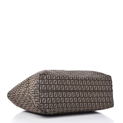 Fendi Zucchino Vitello Roll Tote Testa di Moro Beige 4 of 10