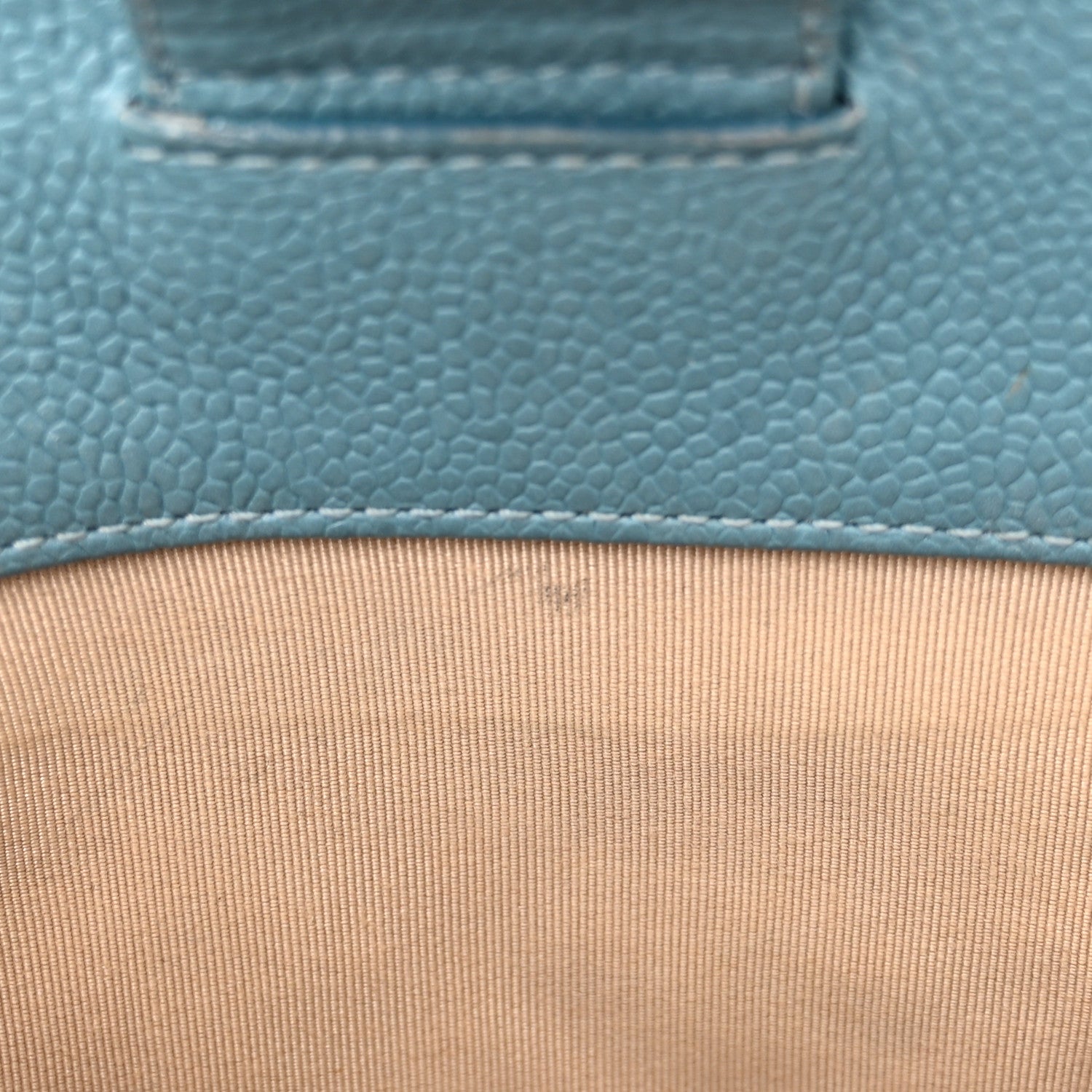 Chanel Caviar Quilted Petit Shopping Tote PST Blue 12 of 17