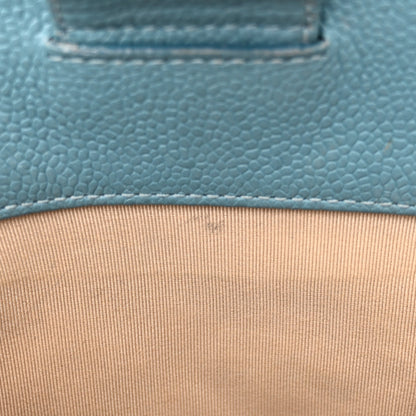 Chanel Caviar Quilted Petit Shopping Tote PST Blue 12 of 17