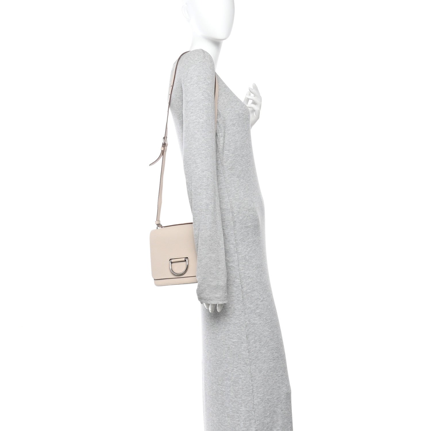 Burberry Goatskin Small D-Ring Bag Beige 2 of 12
