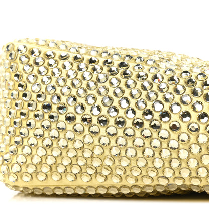Prada Satin Crystal Triangle Pouch Ananas 10 of 10
