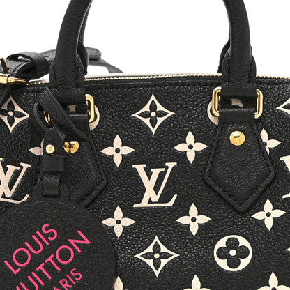 Louis Vuitton Empreinte Monogram Spring in the City Speedy Bandouliere 20 Black White Pink 7 of 10