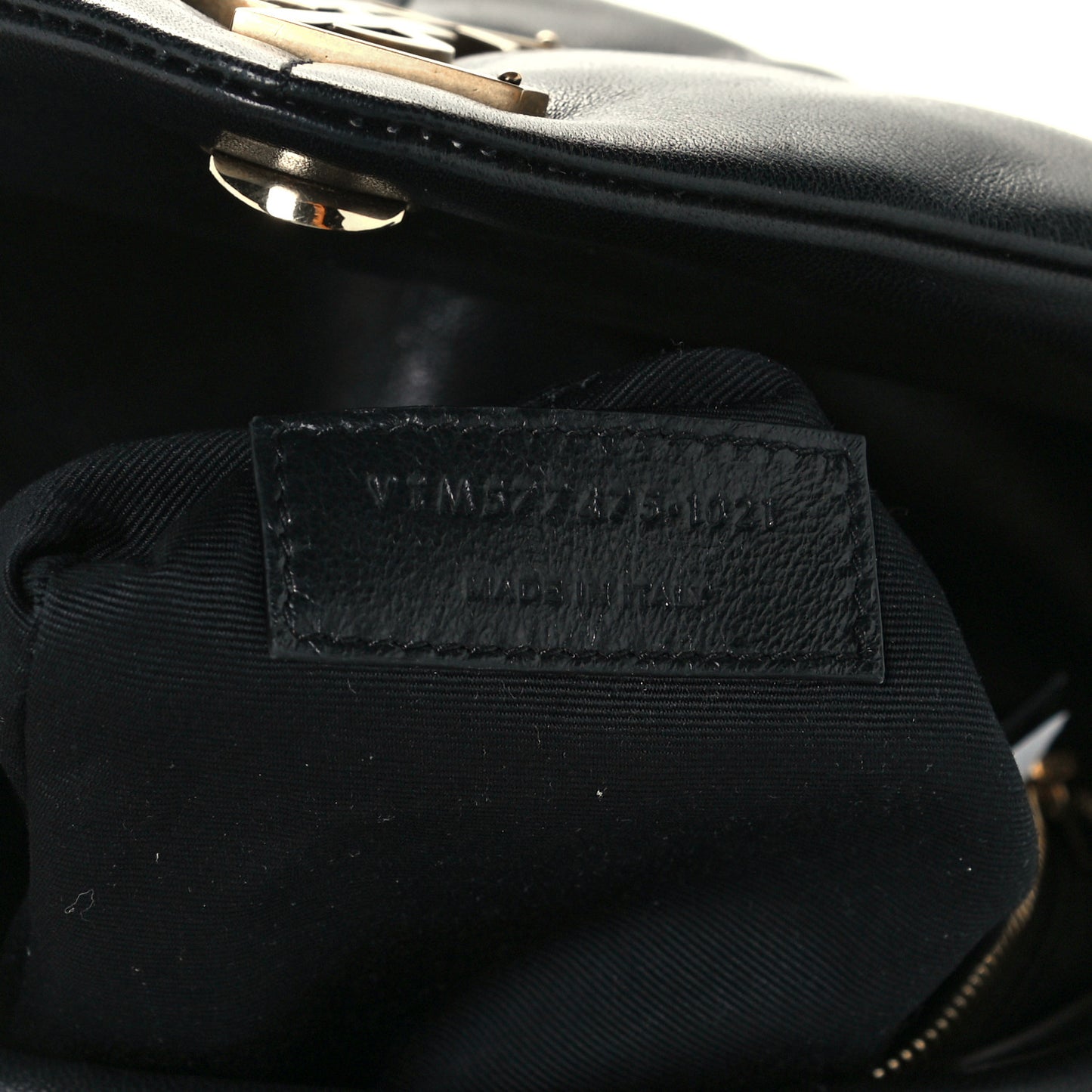 Lambskin Quilted Medium Loulou Puffer Monogram Chain Satchel Black