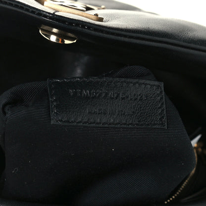 Saint Laurent Lambskin Quilted Medium Loulou Puffer Monogram Chain Satchel Black 8 of 11