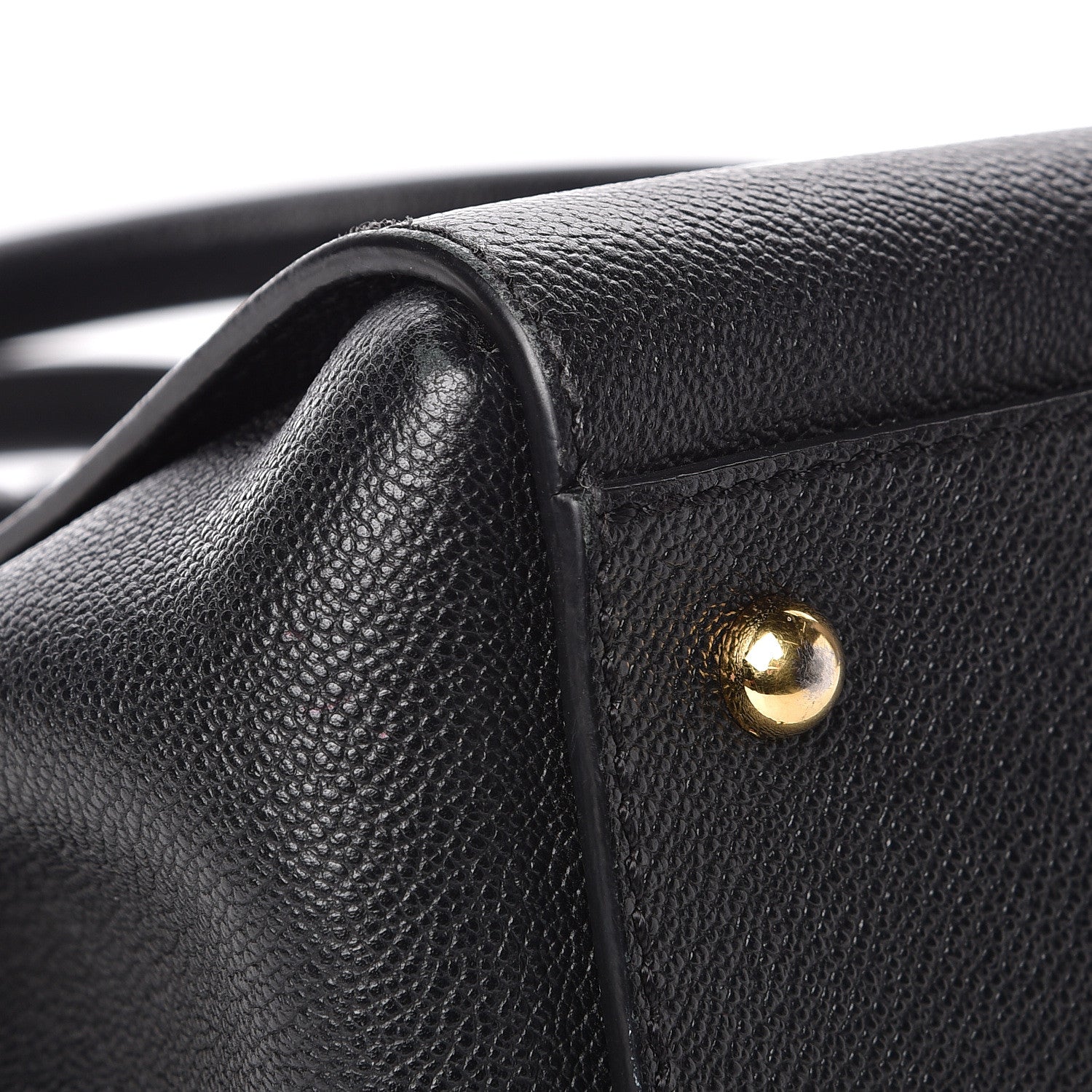 Burberry Soft Grain Calfskin Small Buckle Tote Black 11 of 14
