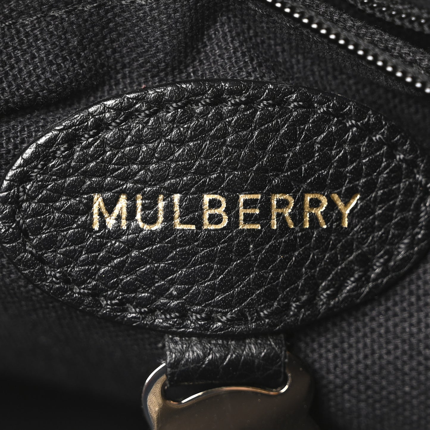 Classic Grained Calfskin Small Alice Satchel Black