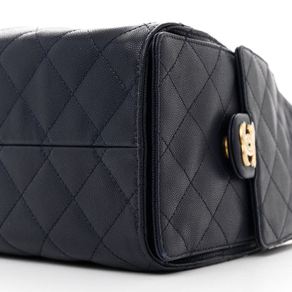 Chanel Caviar Quilted Small Chanel 25 Handbag Dark Navy 10 of 12