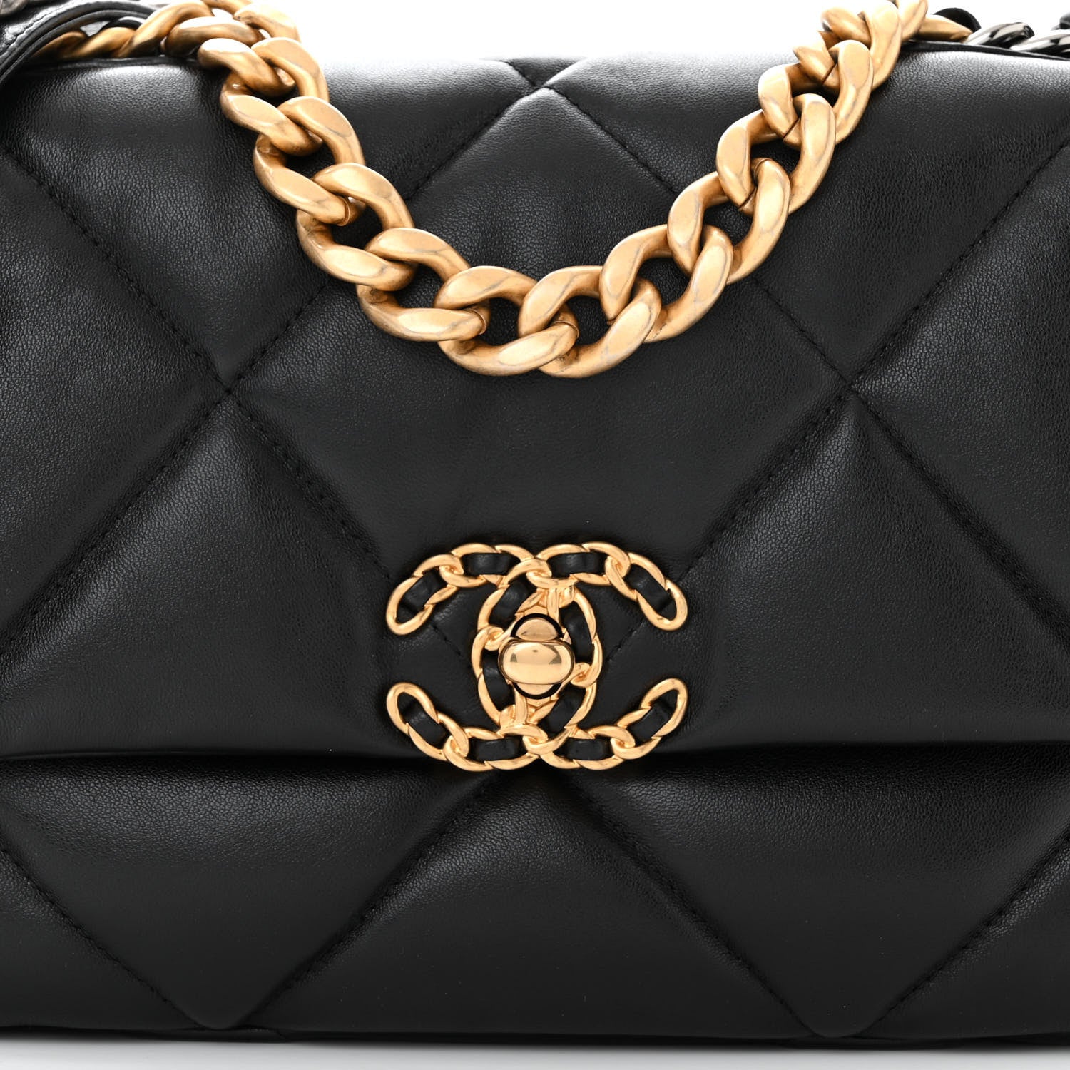 Chanel Lambskin Quilted Medium Chanel 19 Flap Black 8 of 10