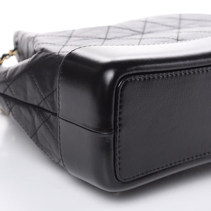 Chanel Aged Calfskin Quilted Small Gabrielle Backpack Black 8 of 11
