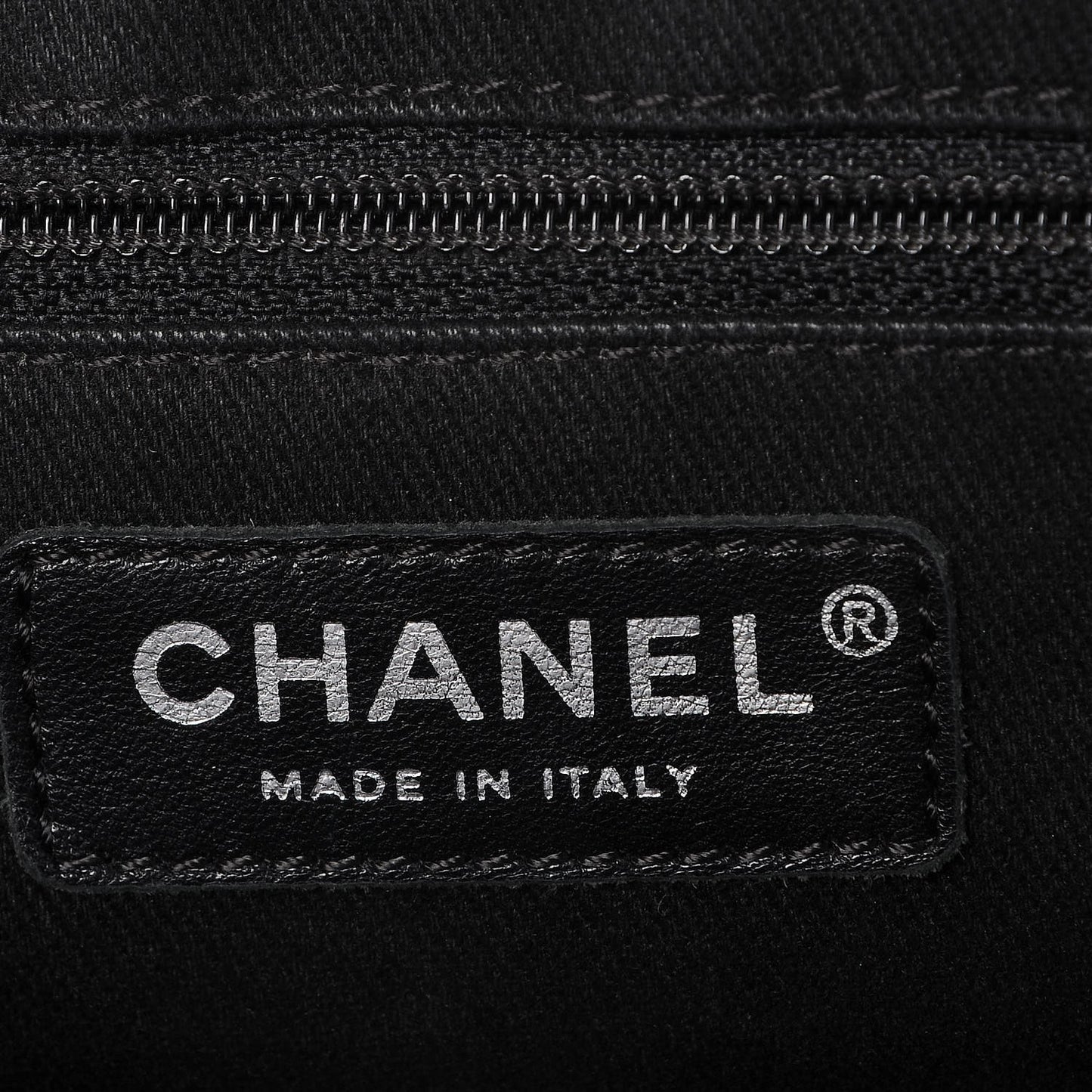 Caviar Half Moon Large Flap Black