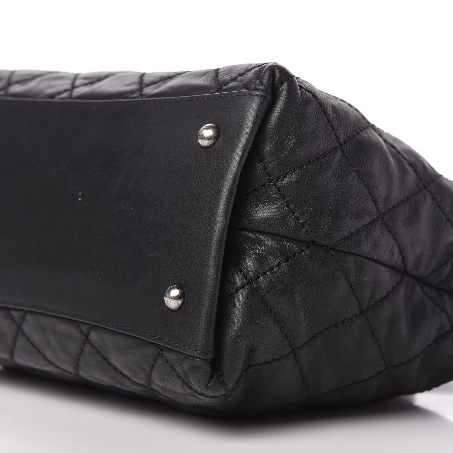 Chanel Iridescent Calfskin Quilted Coco Daily Shoulder Bag Black 7 of 10