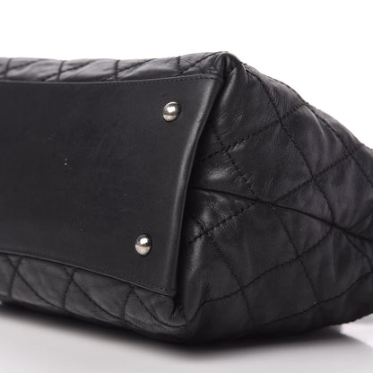 Chanel Iridescent Calfskin Quilted Coco Daily Shoulder Bag Black 7 of 10
