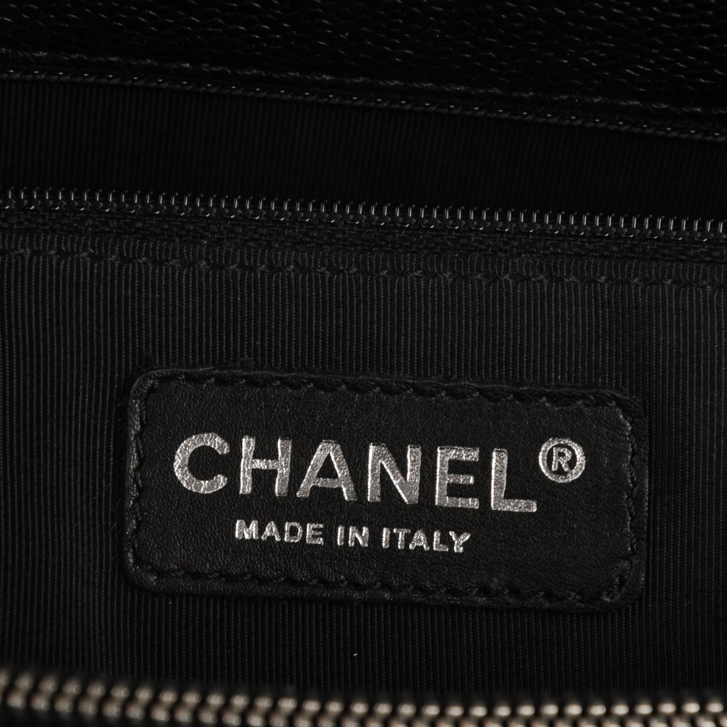 Caviar Quilted Grand Shopping Tote GST Black