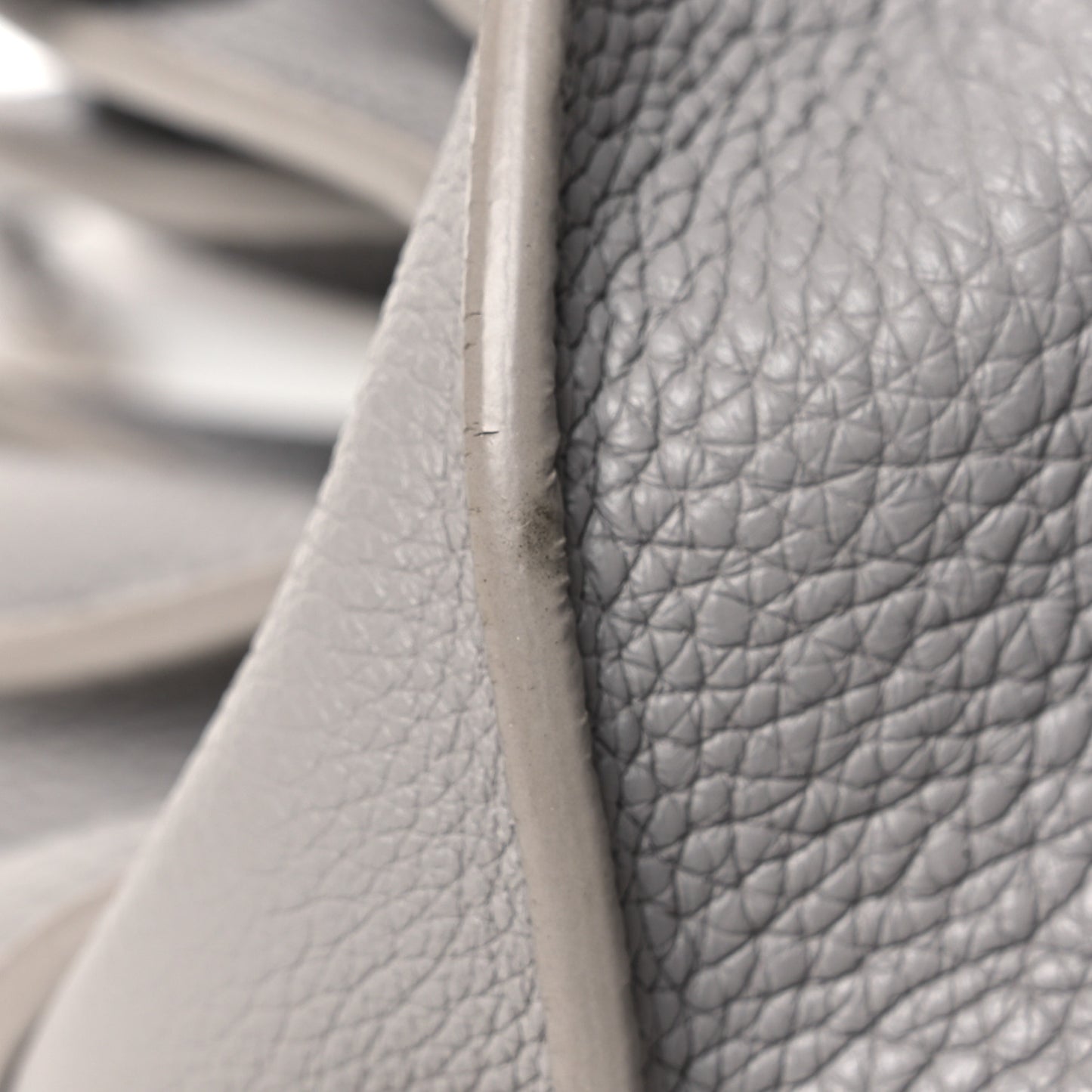 Grained Calfskin Small Supple Sac De Jour Grey