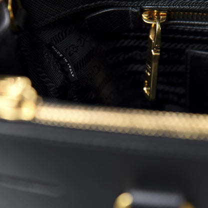 Prada Saffiano Medium Galleria Double Zip Tote Black 11 of 12