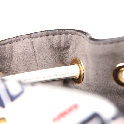 Fendi X FILA Vitello F is Fendi Mania Mini Mon Tresor Bucket Bag White 15 of 15