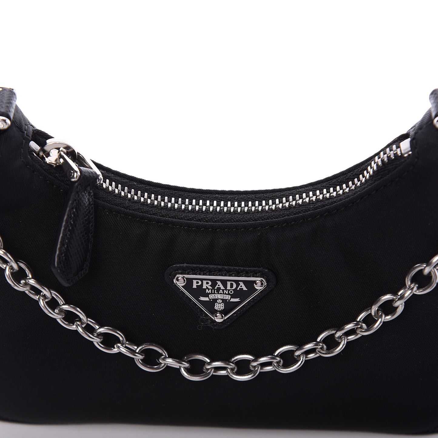 Tessuto Nylon Mini Re-Edition 2000 Shoulder Bag Black