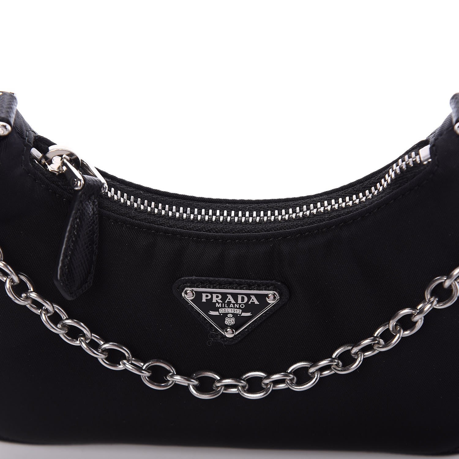 Prada Tessuto Nylon Mini Re-Edition 2000 Shoulder Bag Black 9 of 9