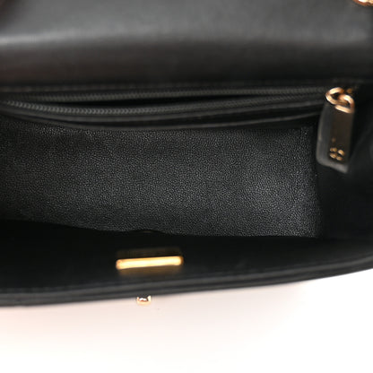 Chanel Lambskin Resin Crystal Square Quilted Mini Monacoco Flap Black 5 of 11