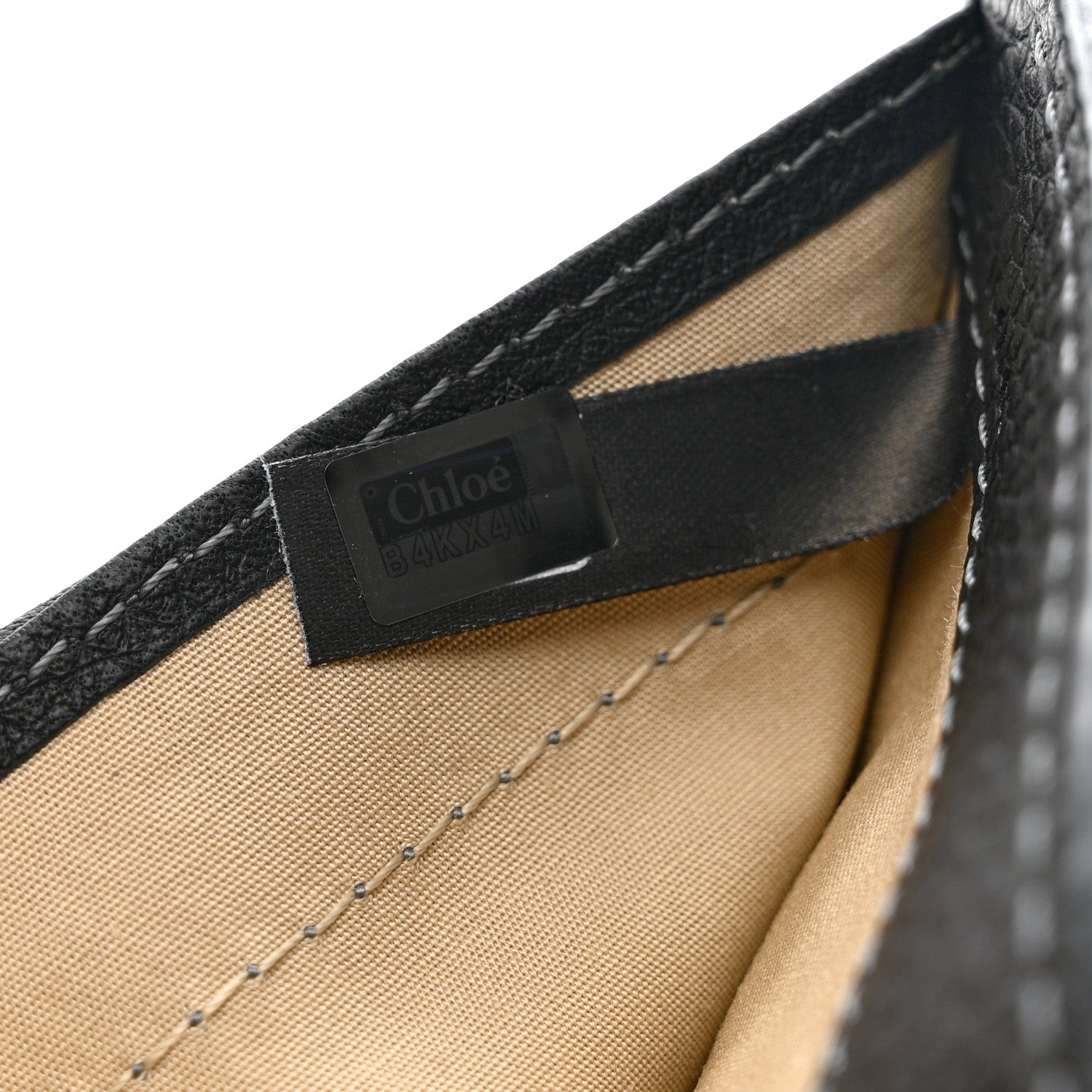 Chloe Grained Calfskin Marcie Square Wallet Black 6 of 7