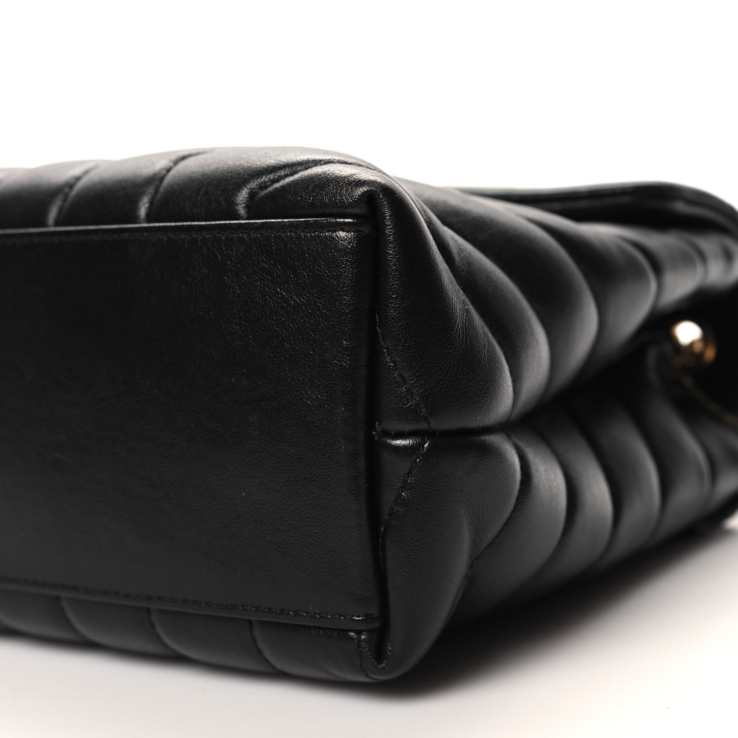 Saint Laurent Calfskin Y Quilted Monogram Small Loulou Chain Satchel Black 10 of 11