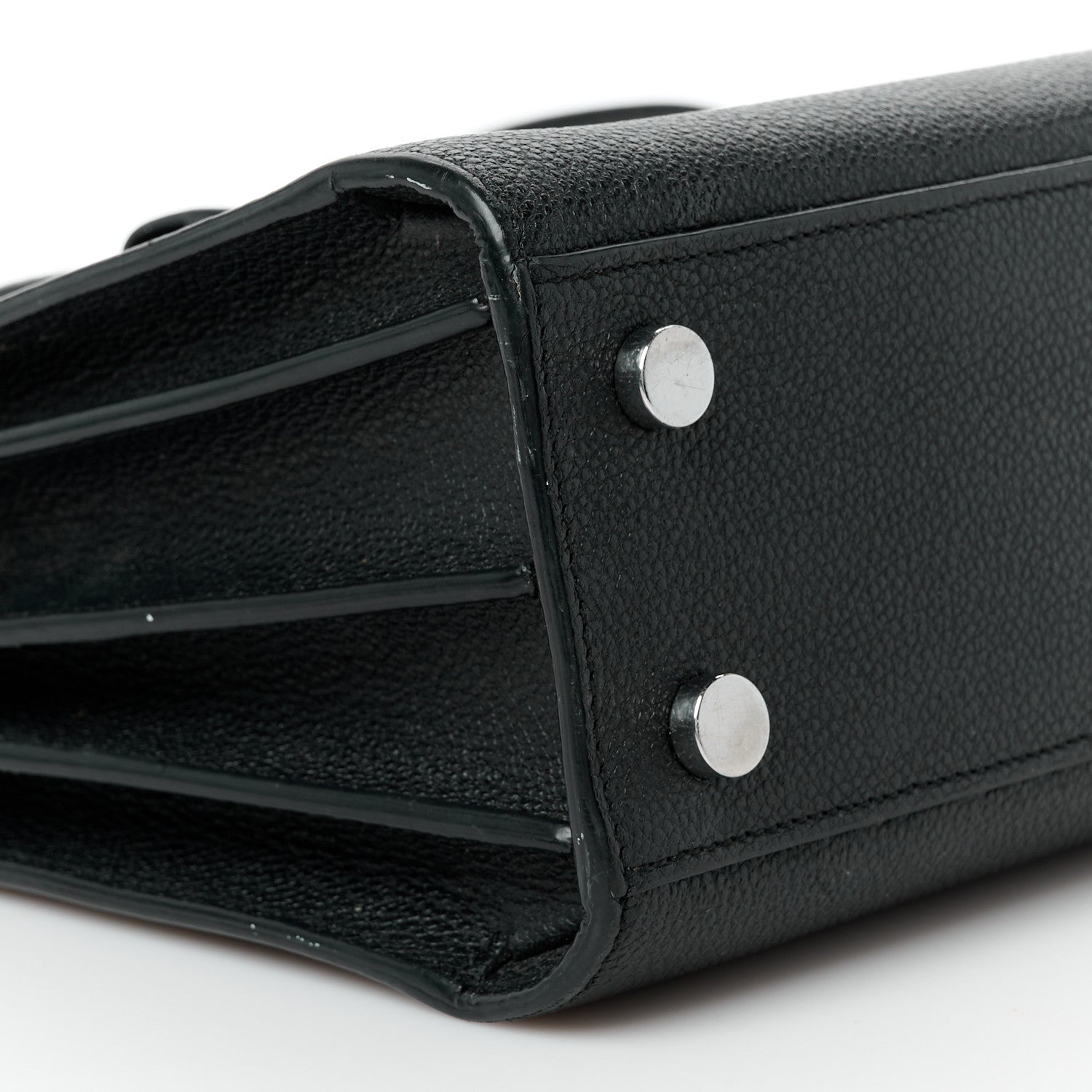 Saint Laurent Grained Calfskin Nano Sac De Jour Black 11 of 13