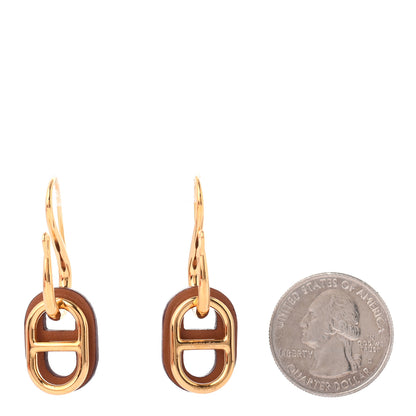 Hermes Swift O'Maillon Earrings Gold 2 of 6