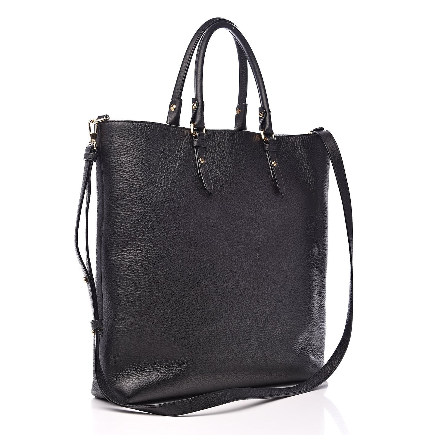 Cervo Embossed Vitello Medusa Tote Black