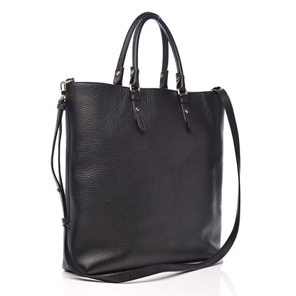 Versace Cervo Embossed Vitello Medusa Tote Black 3 of 11